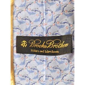 Brooks Brothers Makers and Merchants Vintage Silk Blue Tie